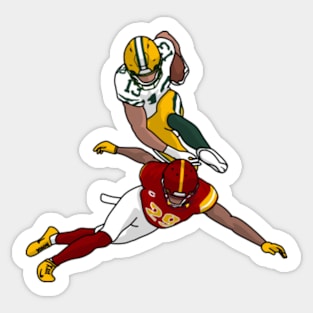 The hurdle lazard Sticker